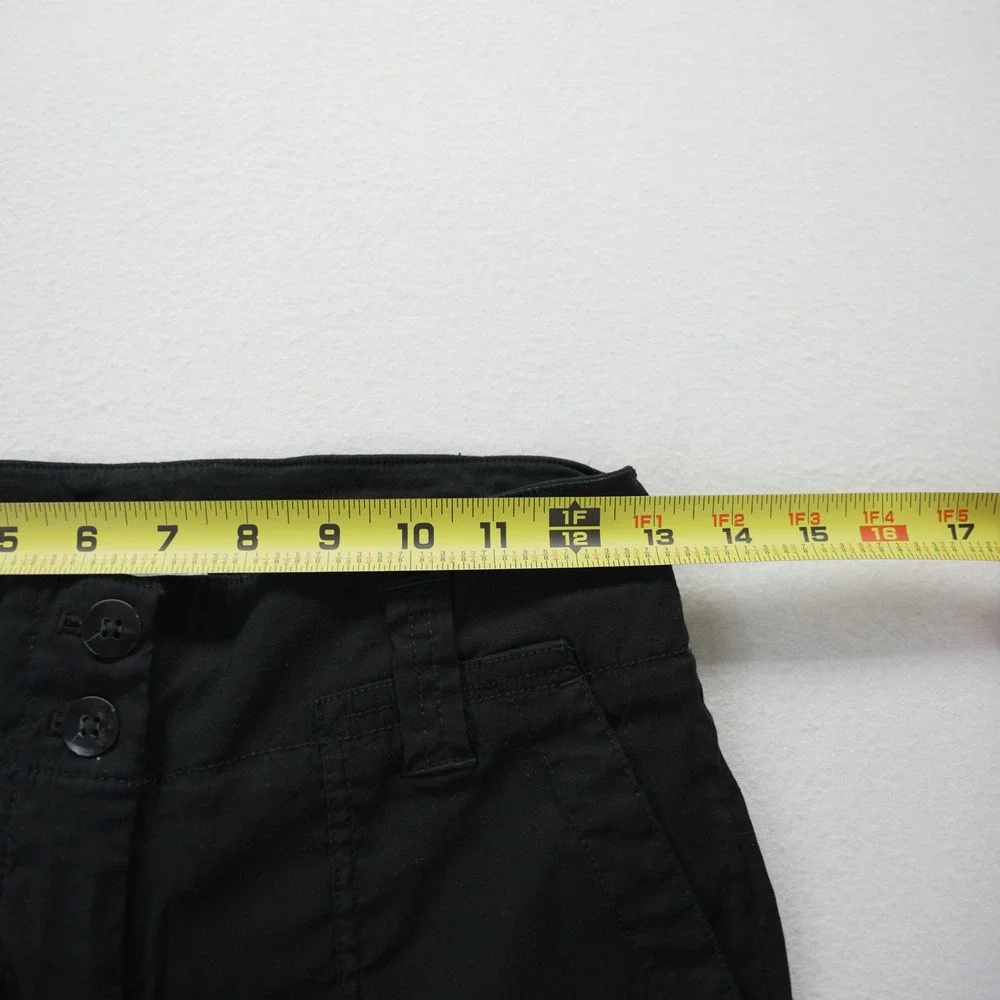 Maeve by Anthropologie Naomi Linen Black Wide Leg Blend Trousers Pants Size 0 - Picture 6 of 9